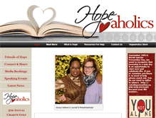 Tablet Screenshot of hopeaholics.com